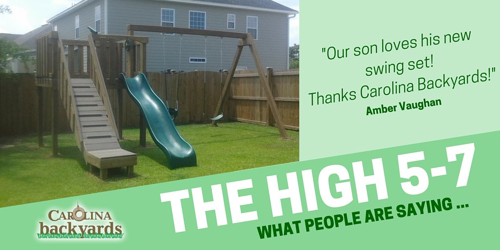 SCBackyards's tweet image. We love hearing from happy parents!  bit.ly/1Wf0lxT #CustomerReview #HappyParents #SouthCarolina #play
