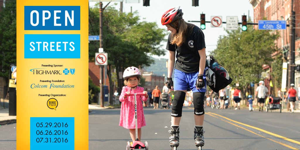 openstreetspgh's tweet photo. Don't forget #OpenStreetsPGH has a new start time this year *9AM - 1PM*. See you in the streets on Sunday! https://t.co/h4utscc7Fz