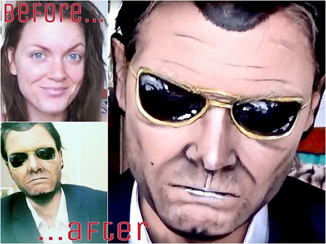 FossaBeauty's tweet photo. #Michaeldesanta #makeup attempt on my #YouTube now! #gta #GTAV #GTA5 #selfie #gaming #Snapmatic  #facepaint #PS4 https://t.co/F7IwM91p59