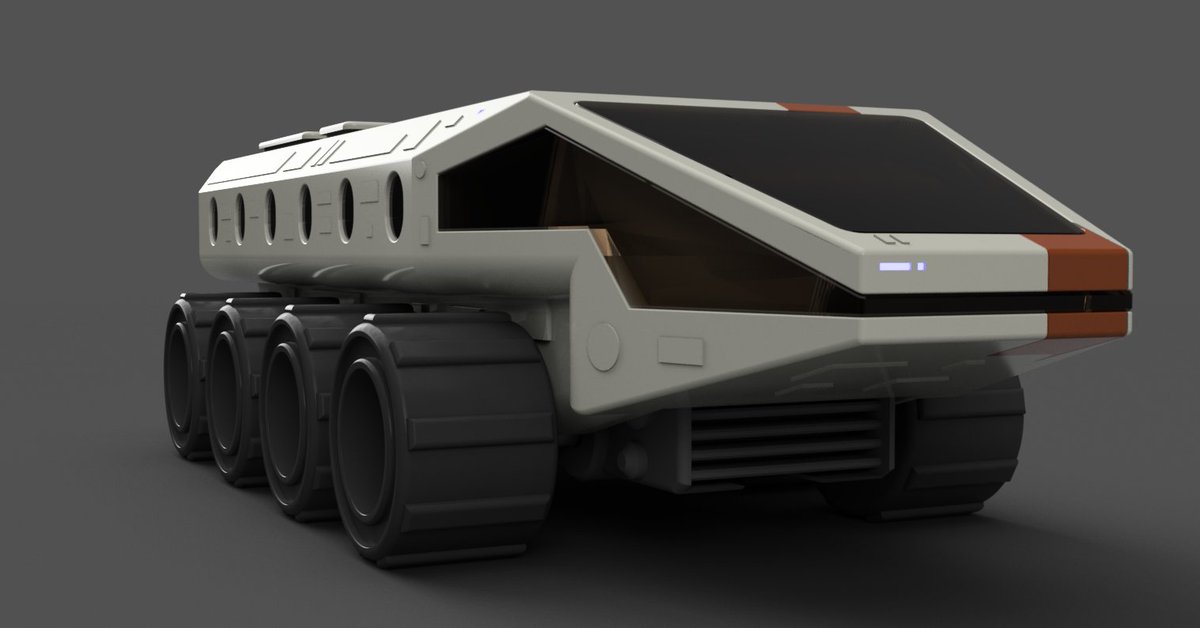 johnchrisharris's tweet photo. A retro space exploration rover modeled in #autodesk #Fusion360 #DesignNow https://t.co/VzjPCa9nyZ