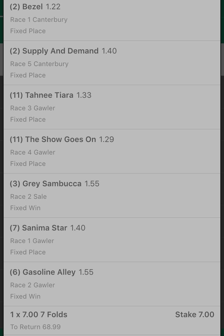 RobebTips's tweet image. Haven't had much time to thoroughly go over the races tonight but ive made an Acca 🐎