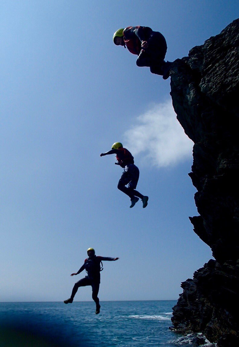 timharrop's tweet photo. Another fab #mountainmonth day, coasteerring with @SerenVentures #Anglesey https://t.co/PBtKSOAeCZ