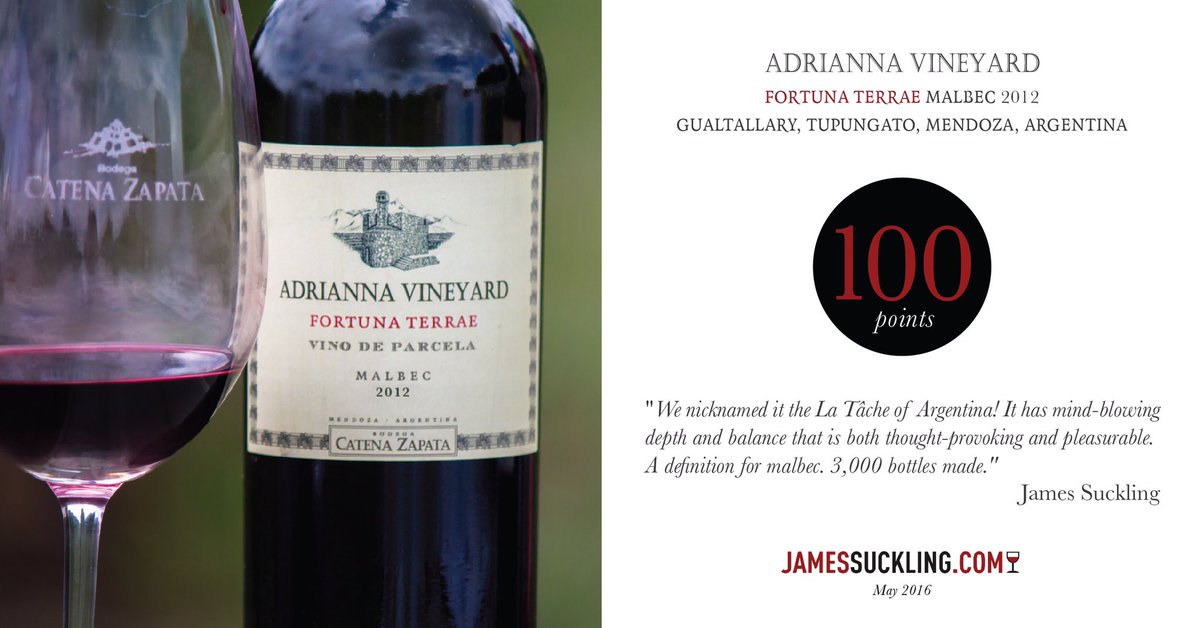 “It's said that there are 7 stripes of vineyard gold in the world. Today we celebrate Argentina has one"<a href="/LauraCatena/">Laura Catena</a>