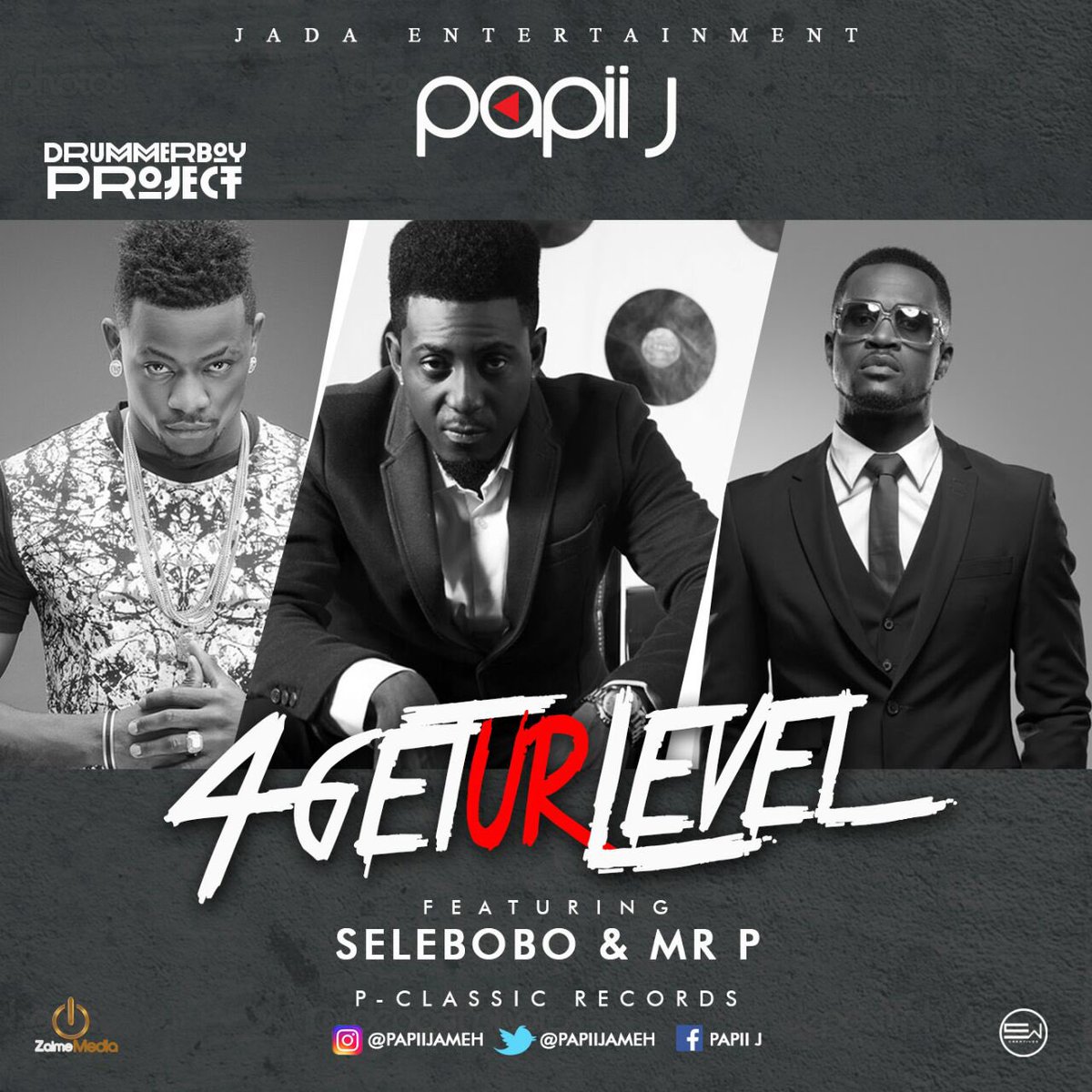 PeterPsquare's tweet photo. Yes @papiijameh got signed. 1st single Under PClassic tittle4GetyourLevel ft MrP &amp; @Selebobo https://t.co/ERyDuQs0Np https://t.co/Wc3Ps1Lg5l