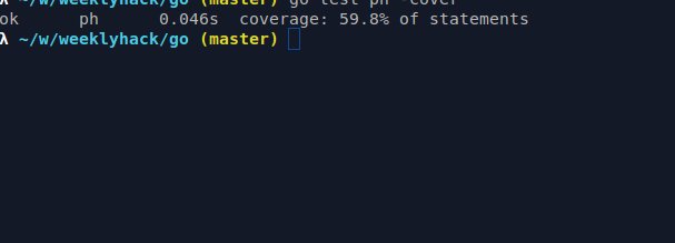 rgausnet's tweet photo. Up to nearly 60% test coverage in my #golang app for my #weeklyhack. But, can't find a good way to mock builtins :/ https://t.co/mKuyPinmmr