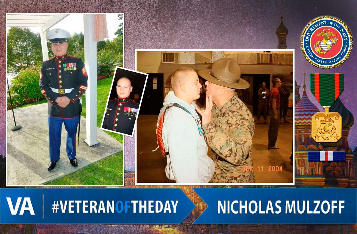 Today's #VeteranOfTheDay is <a href="/USMC/">U.S. Marines</a> Veteran Nicholas Mulzoff. #MarineSecurityGuard 1.usa.gov/1OLEhTD
