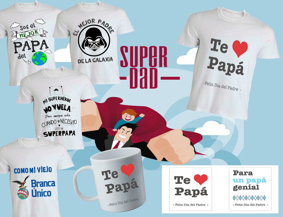 Oso Rock Estampados on "Día del padre. Regalale a tu papá una remera y una taza con el diseño que más te guste $210. Whatsapp: https://t.co/bpMRNqnHMo" / Twitter