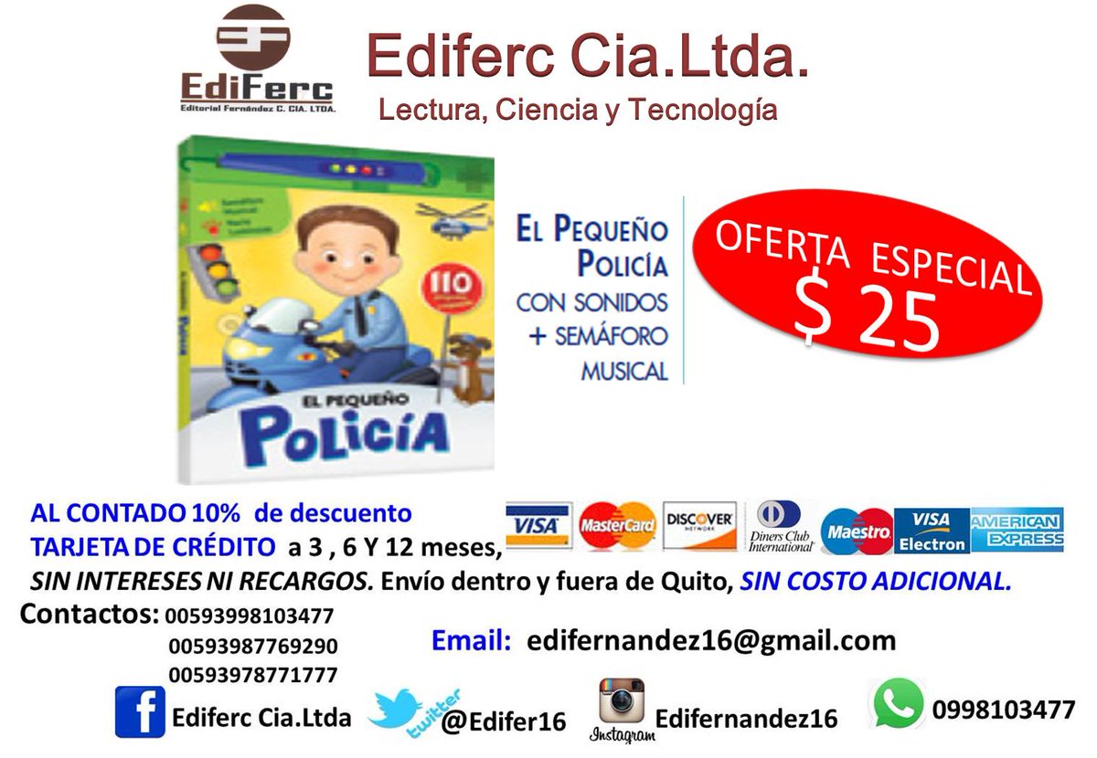 Ediferc16's tweet image. Los mejores oficios para aprender desde pequeños te ofrece Ediferc Cia.Ltda. en Dia del Niño.SIGUENOS