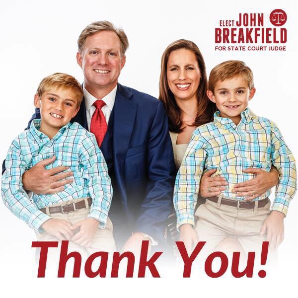 ElectBreakfield's tweet image. Thank You!