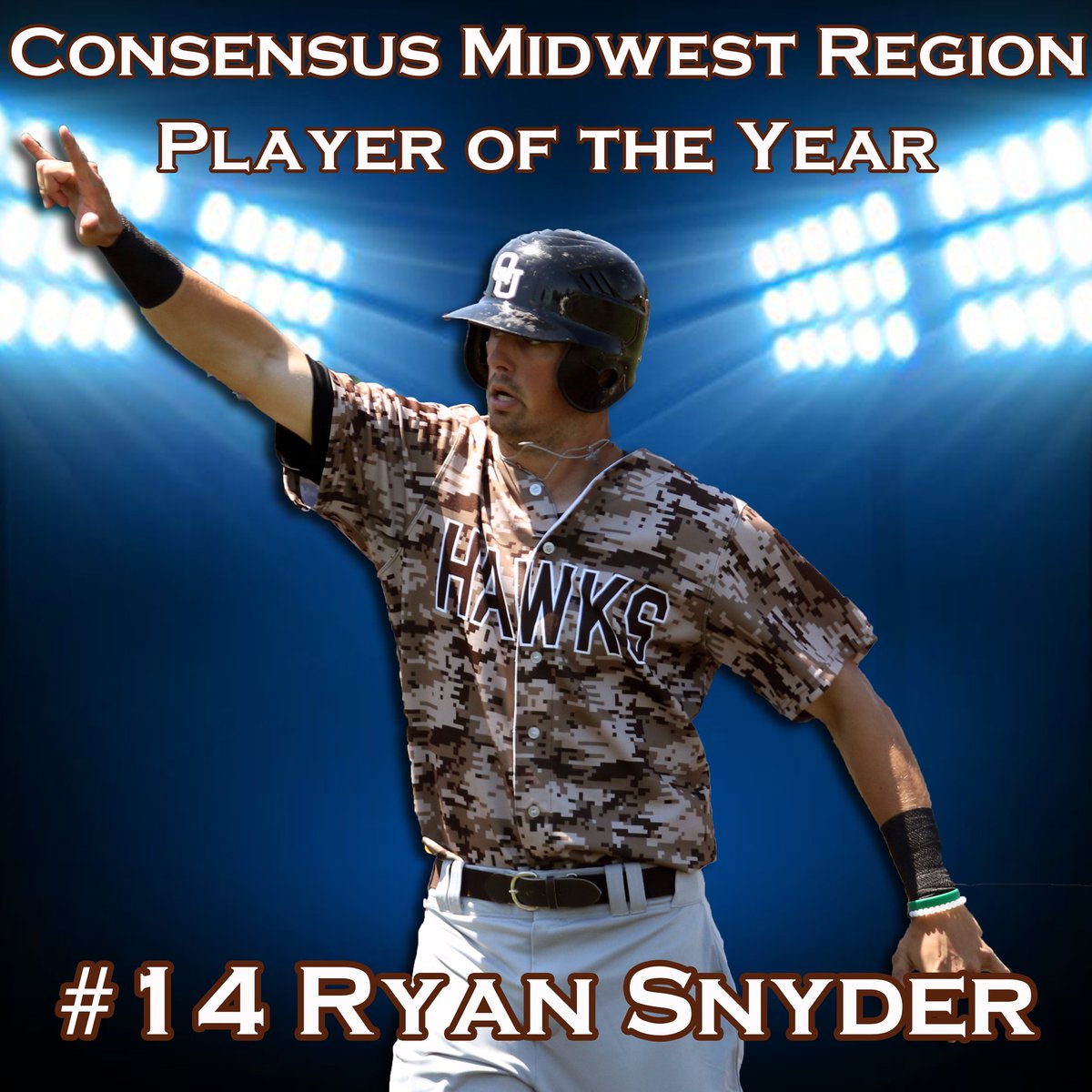 QUHawks's tweet photo. Ryan Snyder named Consensus Midwest Region Player of the Year by D2CCA, ABCA/Rawlings, and NCBWA #Snyder4President https://t.co/0FC5j2k4yS
