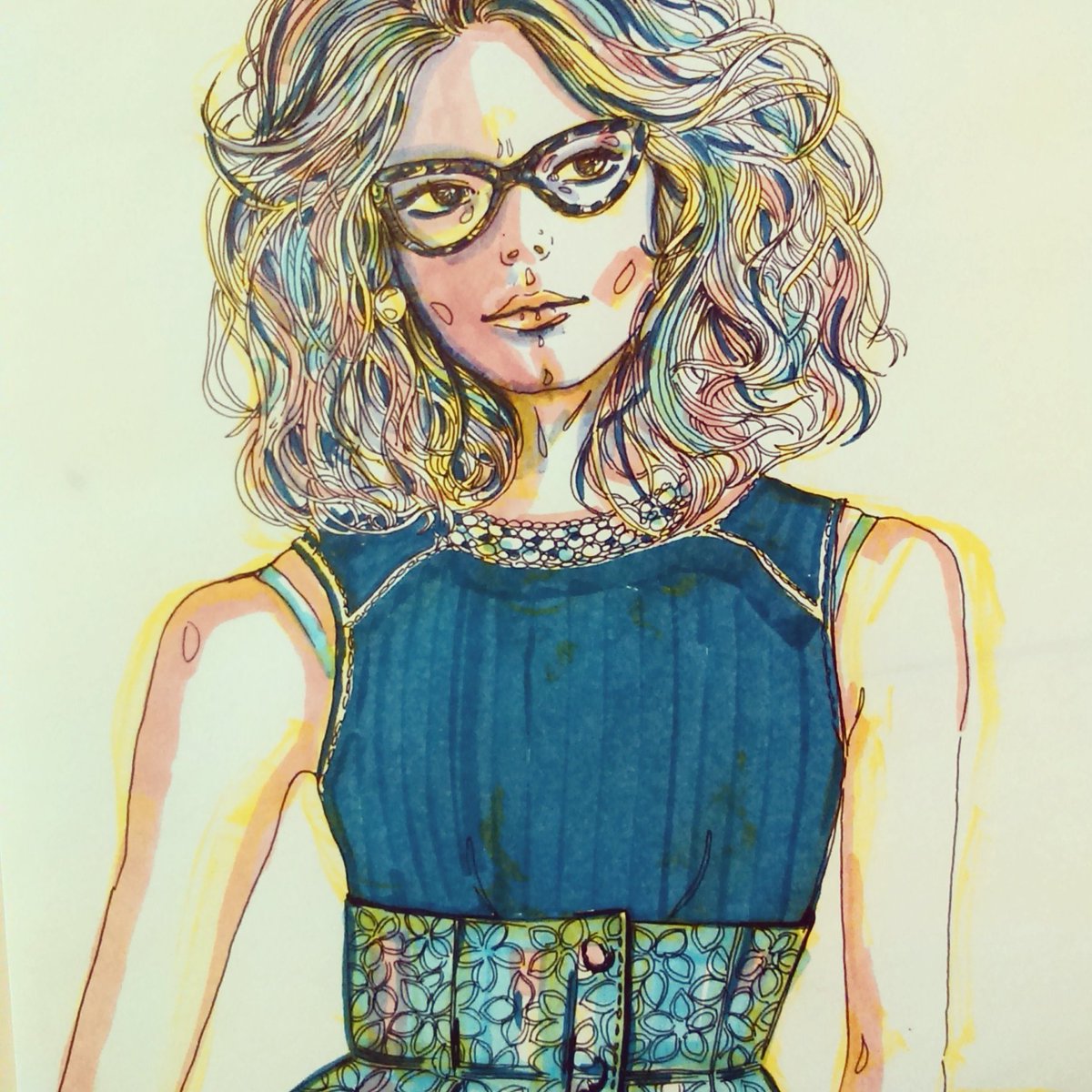 sandrathecrazy's tweet photo. #fashionblogger #color #fashion #illustration #design #portrait #glasses #woman #creative #fashionphotography https://t.co/YcoShDksR8