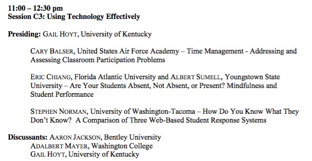 Journal of Economics Teaching (@econteaching) on Twitter photo June 2nd Session C3: Get tips on using technology effectively at #CTREE16 w/<a href="/ProfessorChiang/">Professor Chiang</a> #teachecon June 2nd Session C3: Get tips on using technology effectively at #CTREE16 w/<a href="/ProfessorChiang/">Professor Chiang</a> #teachecon