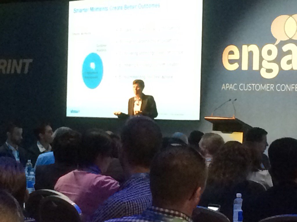 bkoma's tweet photo. "Stop the madness" and use analytics for better more contextual customer interactions says Nancy Treaster #verint https://t.co/sTih7T7n4D
