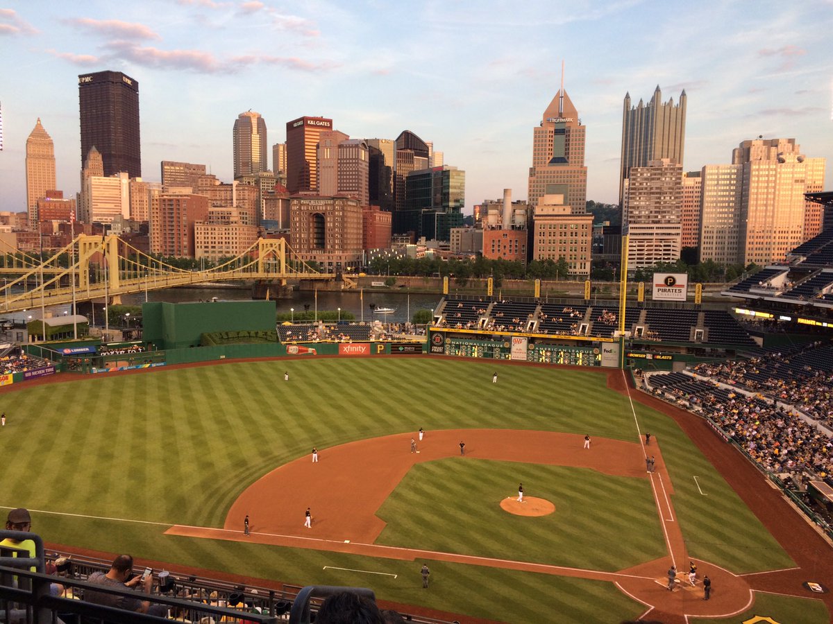 Beautiful night for pennace at the Pirates game! #pennaceinfo