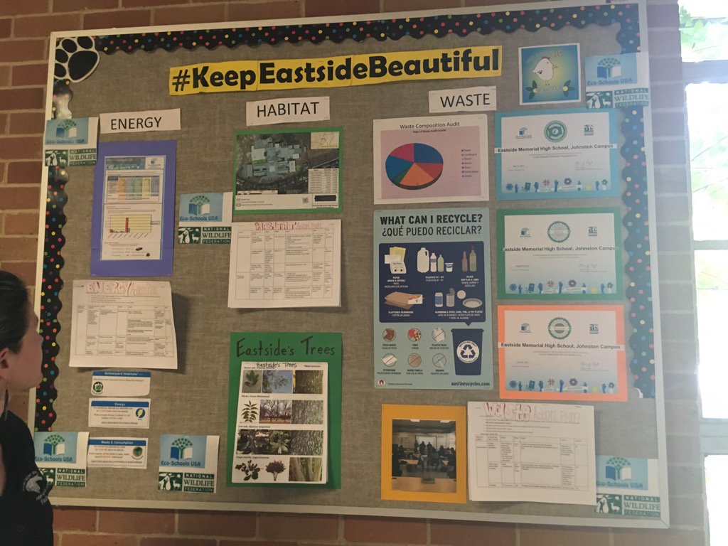 TexasEcoSchools's tweet photo. Congrats to Eastside Memorial: first Green Flag high school in TX! #keepeastsidebeautiful #aisdproud @EcoSchoolsUSA https://t.co/9GZIuNctBq