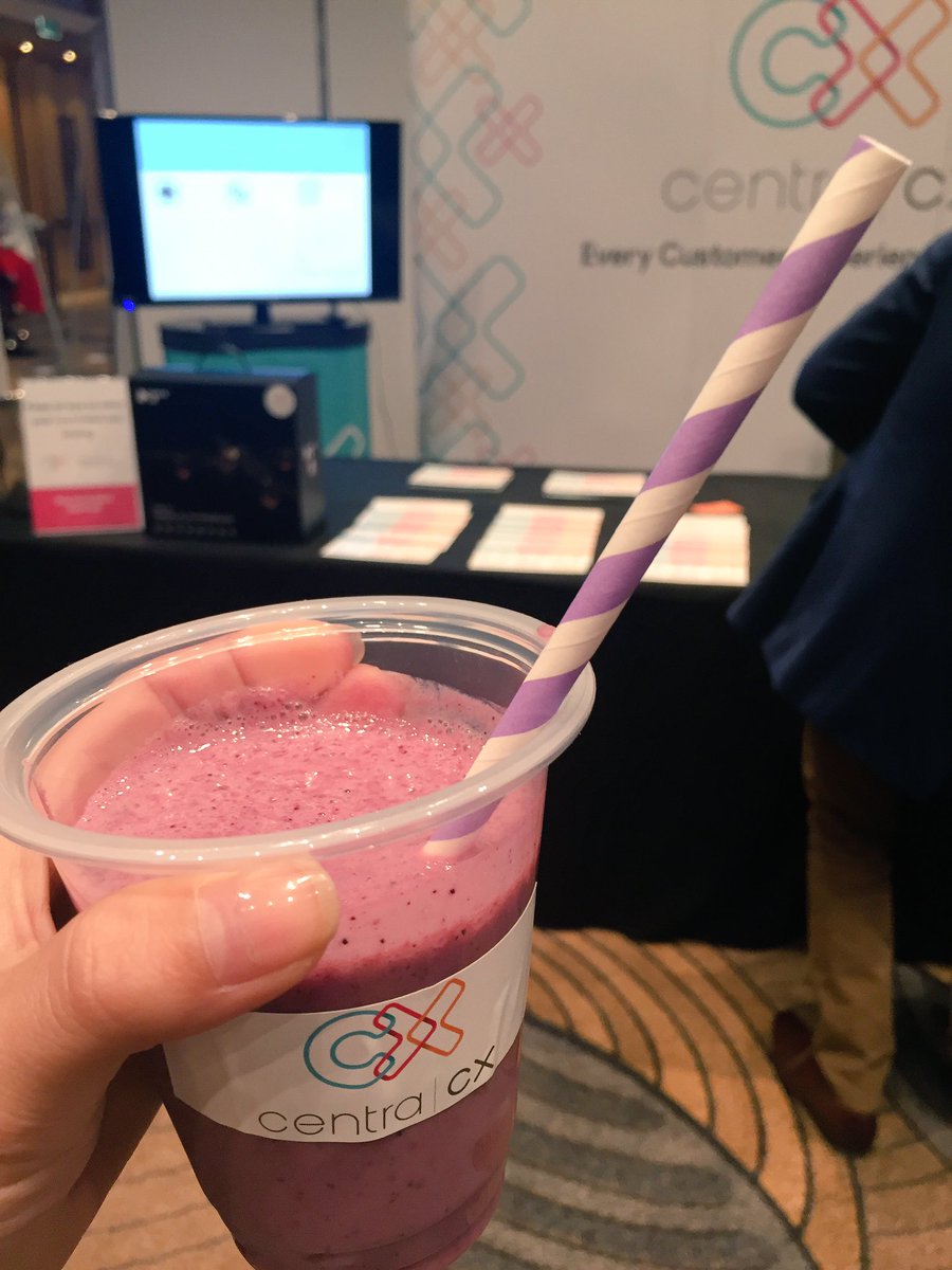 Thanks #centracx for the delicious berry smoothie! #CEMAUS
