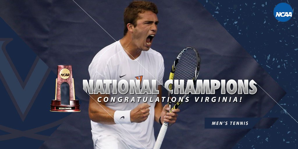 NCAA's tweet photo. WAHOOWA!

Virginia defeats Oklahoma, 4-1, to claim third Men's #NCAATennis Championship in last four years. https://t.co/aUjatfDExP