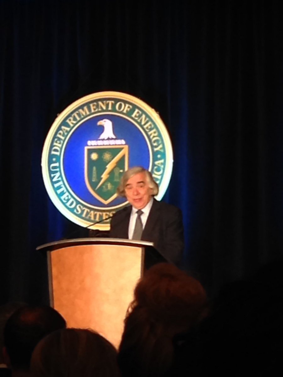 miracorpinc's tweet photo. United States Secretary of Energy, Dr. Ernest Moniz speaking at today's Key Note Session! What an honor #doe2016 https://t.co/EO4SYGtTRc