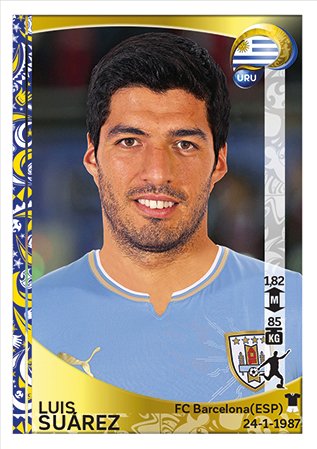 tubarajita's tweet photo. Luis Suarez en el Álbum Panini Copa América Centenario 2016
#Panini #PaniniCopa #Álbumes #ÁlbumesPanini #Venezuela https://t.co/8RLCN5d8Dz