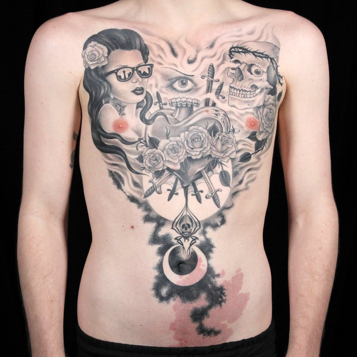 inkmaster's tweet photo. Last chance! Use #InkChristian, #InkAnthony or #InkCleen to vote for the best chest piece. https://t.co/78hTdh5hTg