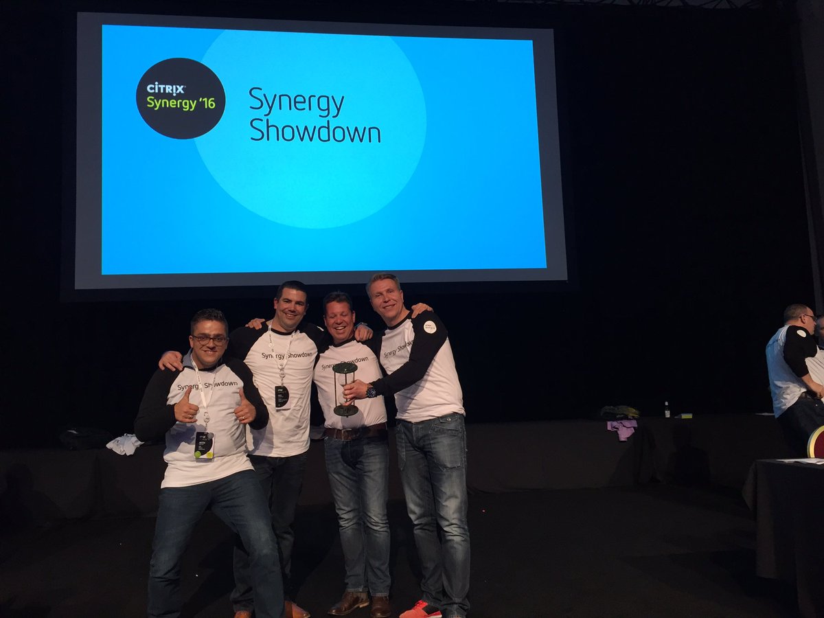 TheLizFuller's tweet photo. And the winner of the #CitrixSynergy Showdown is... The Dutch Devils! #XAonAzure https://t.co/bi1cbZVDNz