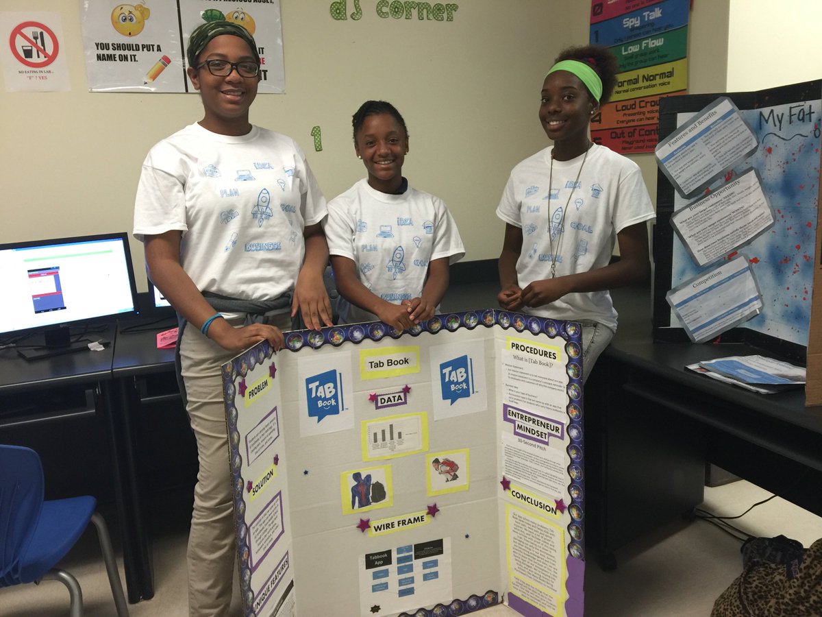 Today NDMS students shared their APP concepts on camera with Verizon. @NFTEsf @MiamiSup