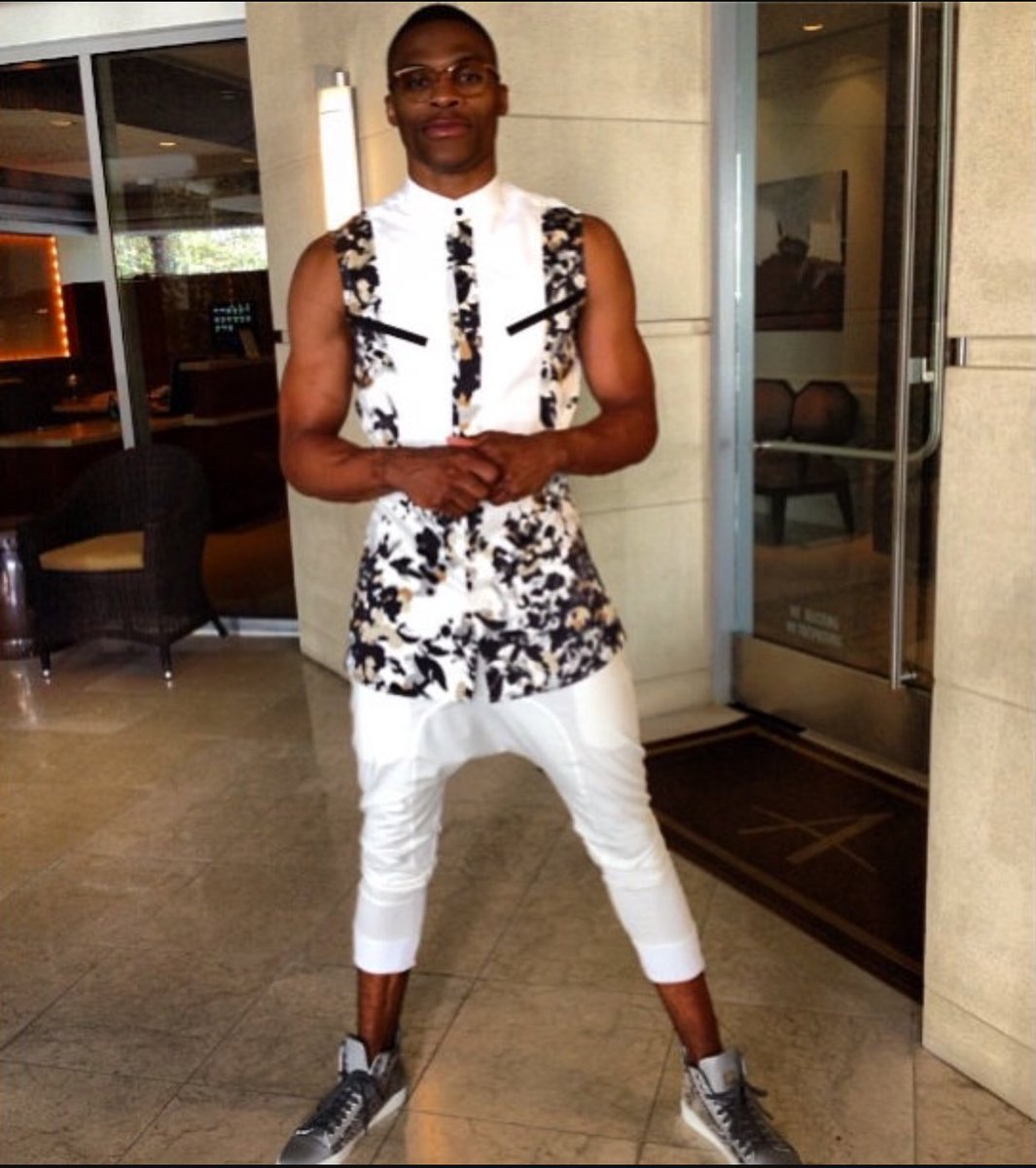 MichaelRapaport's tweet photo. Westbrook can wear whatever he wants he's on some next level sh*t https://t.co/9MwROWN4MF