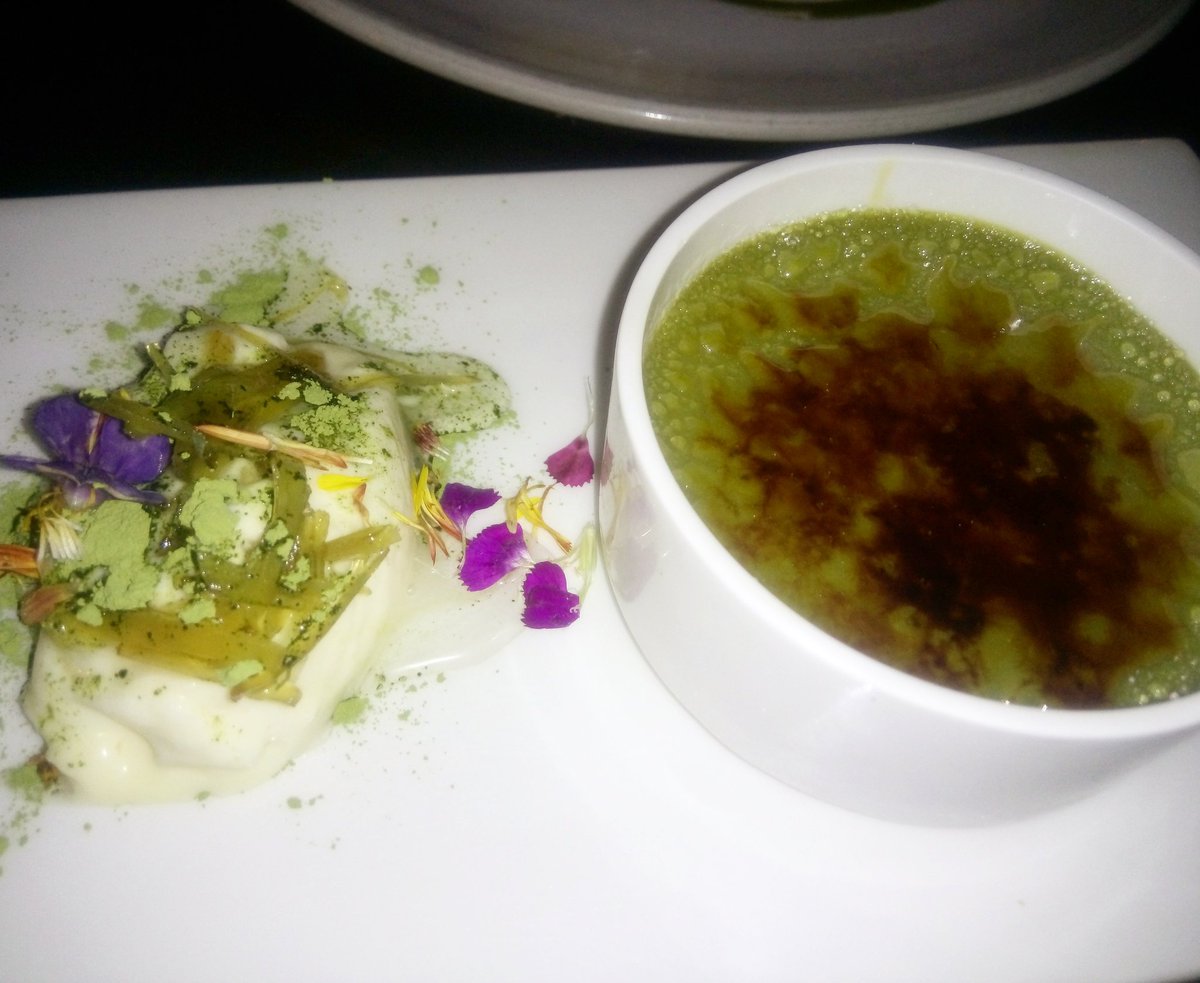 thefbai's tweet photo. #dessert as a #BreakfastStory? Why not? The Matcha Crème Brûlée at @EllipsisIndia  is to die for! @salloni @imbevda https://t.co/AVjTNjjZlp