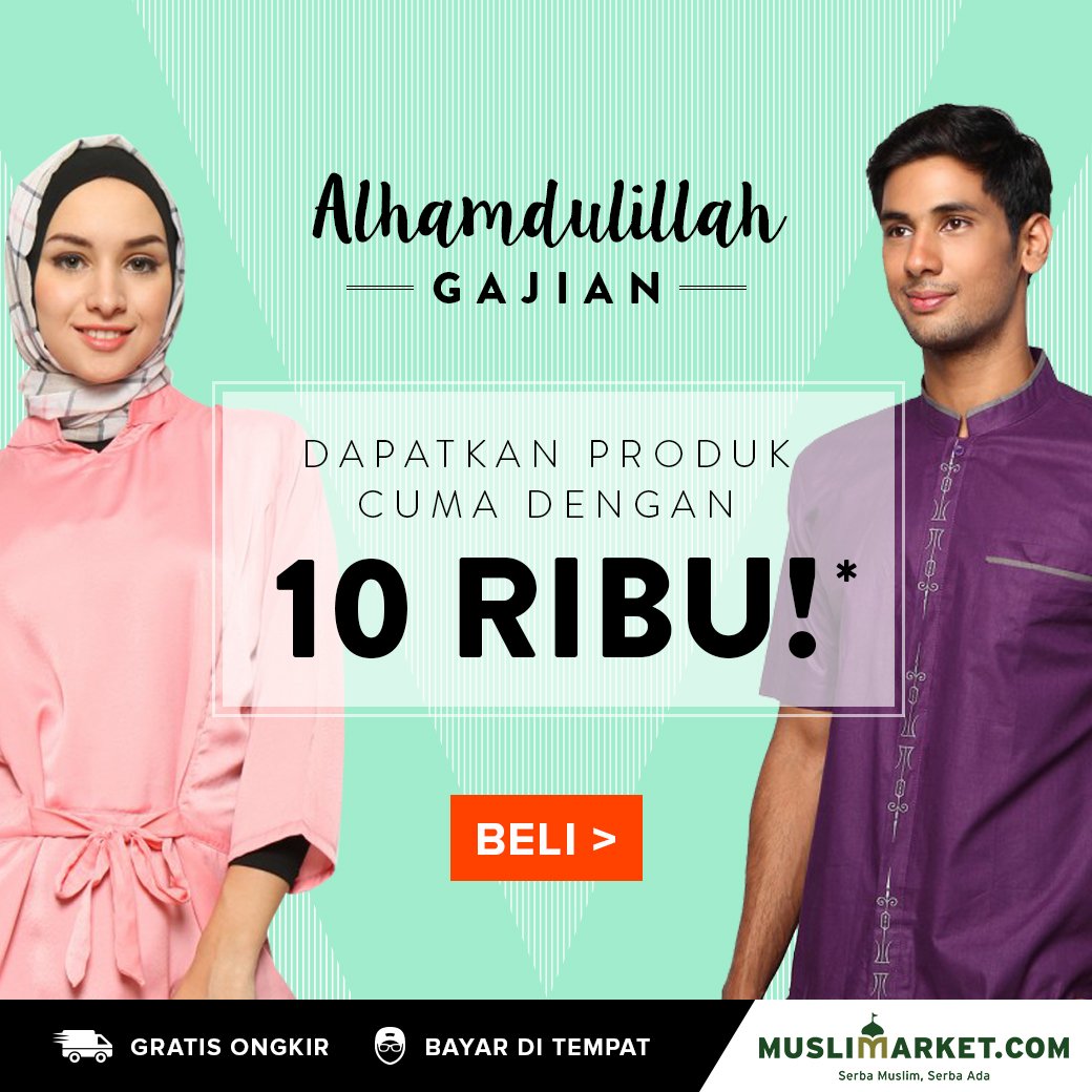 Alhamdulillah Gajian!

Belanja Super Duper Hemat, Semua Koleksi 10 Ribu.

Ayo Belanja > bit.ly/Gajian10RIBUfb
