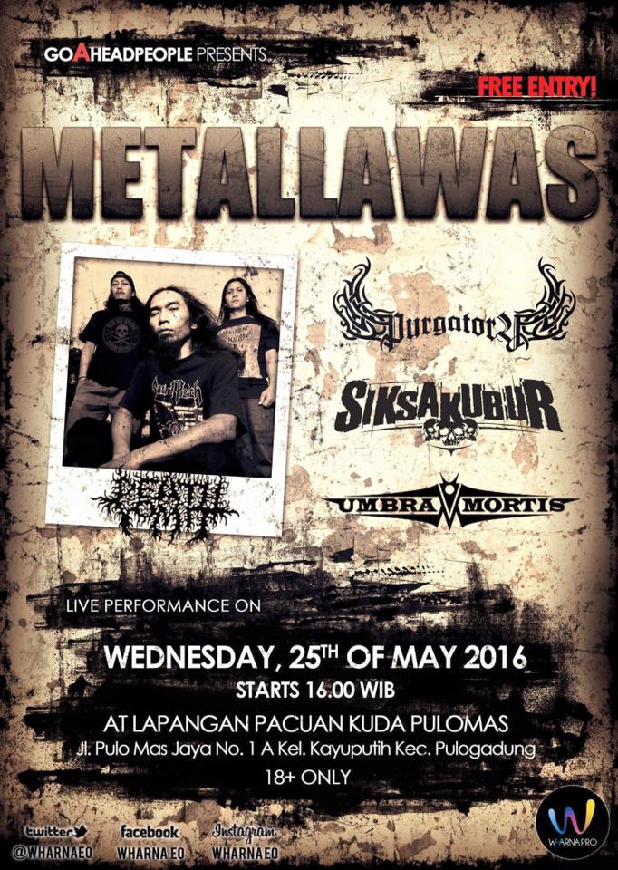 sampai jumpa malam nanti di lapangan Pulomas , Jakarta Timur , SiksakubuR on stage pukul 20:30 wib .... \m/