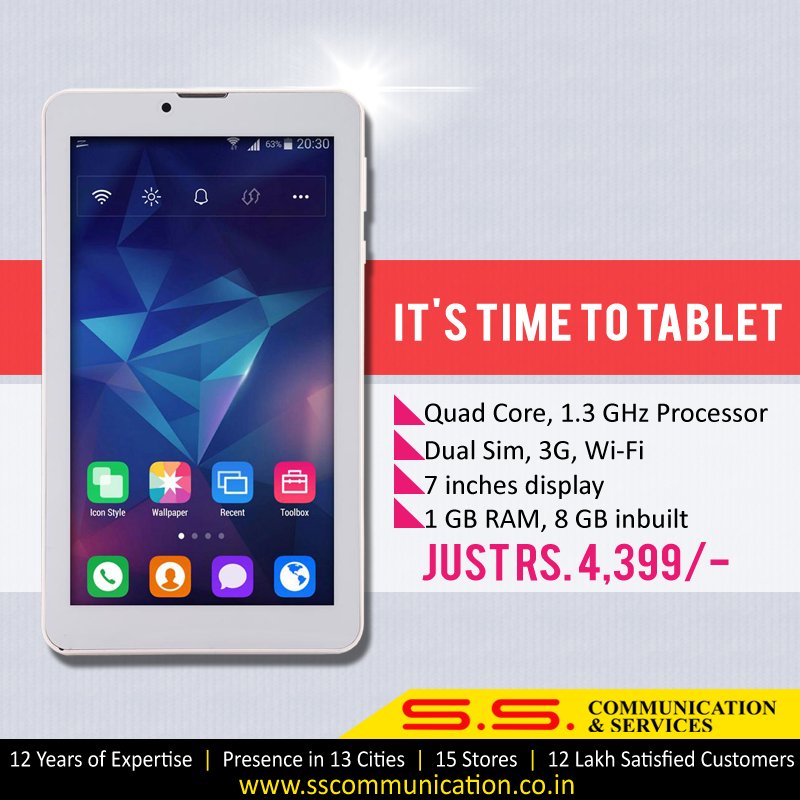 SS_Comunication's tweet photo. It's Time to Tablet !
Hurry up!!
Grab this special offer today only at #SSCommunication &amp; services !
#SScommunicatn https://t.co/qHu15sZUhf