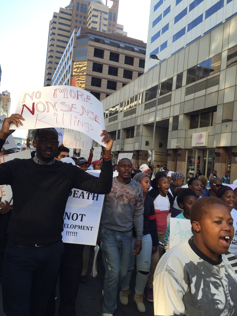 Christine Reddell (@red_christine) on Twitter photo #HandsOffAmadiba #ACC - March from DMR offices to Parliament - No to MRC mining in Xolobeni <a href="/CentreEnvRights/">Centre for Environmental Rights</a> #HandsOffAmadiba #ACC - March from DMR offices to Parliament - No to MRC mining in Xolobeni <a href="/CentreEnvRights/">Centre for Environmental Rights</a>