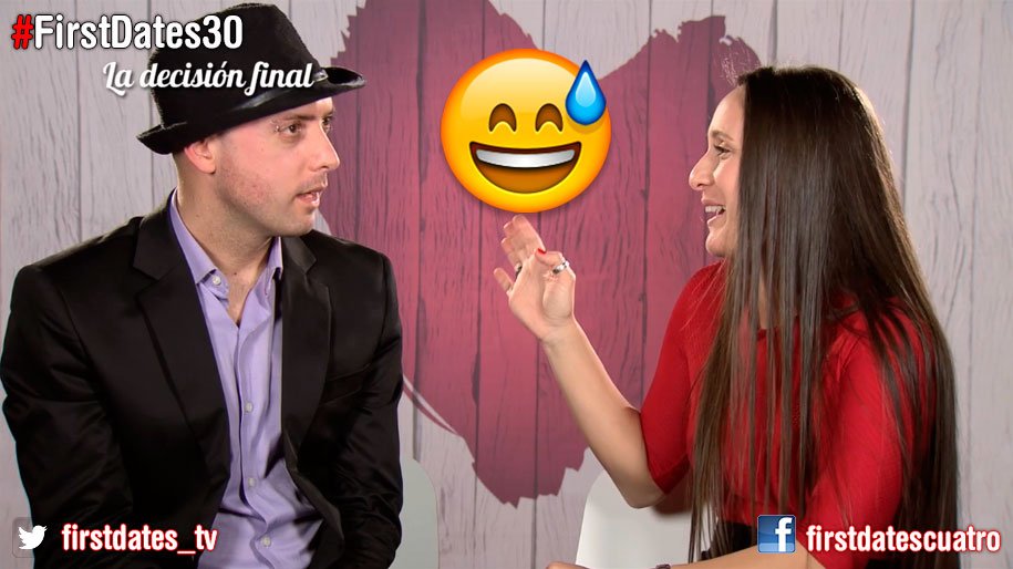 firstdates_tv's tweet photo. Claudio no podía dejar de mirar a Arancha, también encantada... con la cena #FirstDates30 https://t.co/35dLuN0NPw https://t.co/QlZuzILajF
