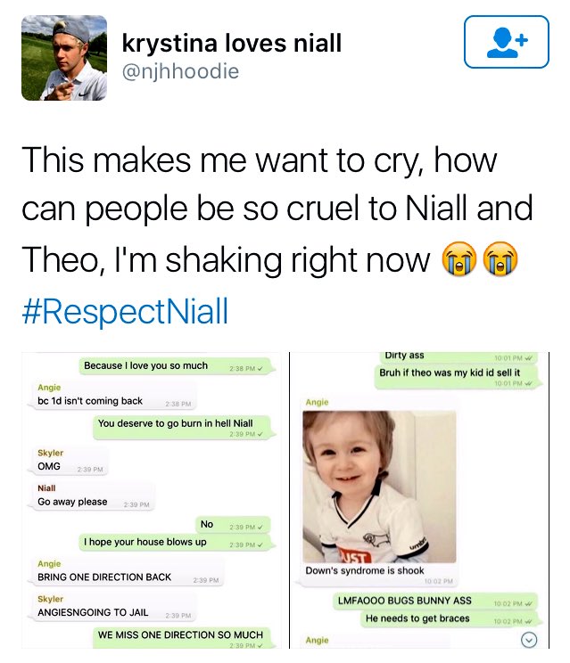 1Dupdategirls's tweet image. Fizzy liked this tweet about Niall receiving abusive texts recently!! -H