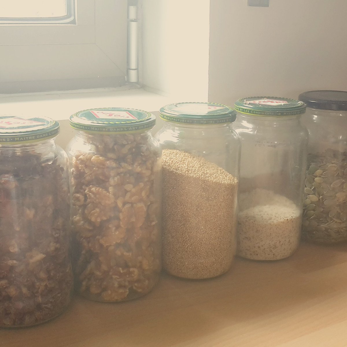 positivelyslim's tweet image. 💜 Loving my recycled jars 💜
Can you name what is in them?
#recycledjars #jars