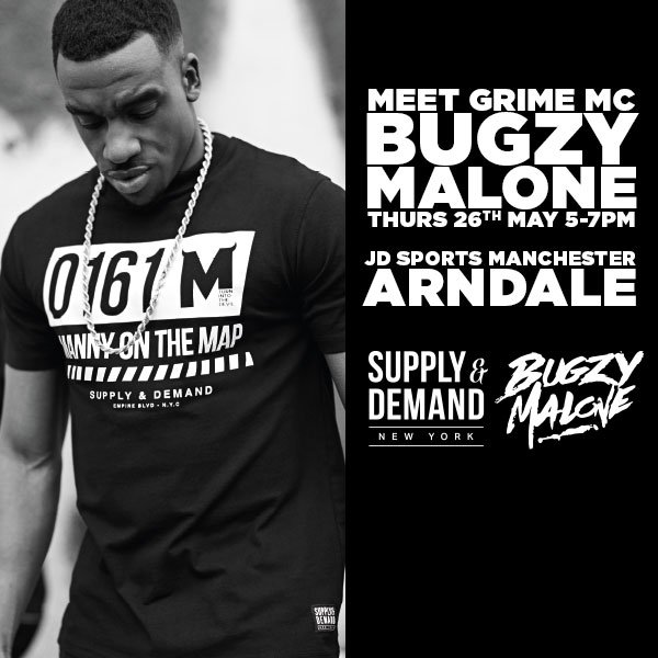 MANCHESTER ARNDALE Supply \u0026 Demand. bugzy malone clothing jd. 