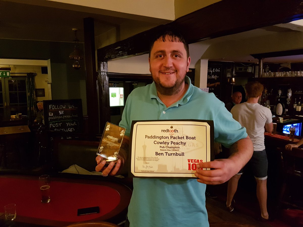 packetboatpub's tweet photo. Big Ben's Season 1 bling...  #awardsnight #paddingtonpacketboat @redtoothpoker https://t.co/zBwmBRbPY7
