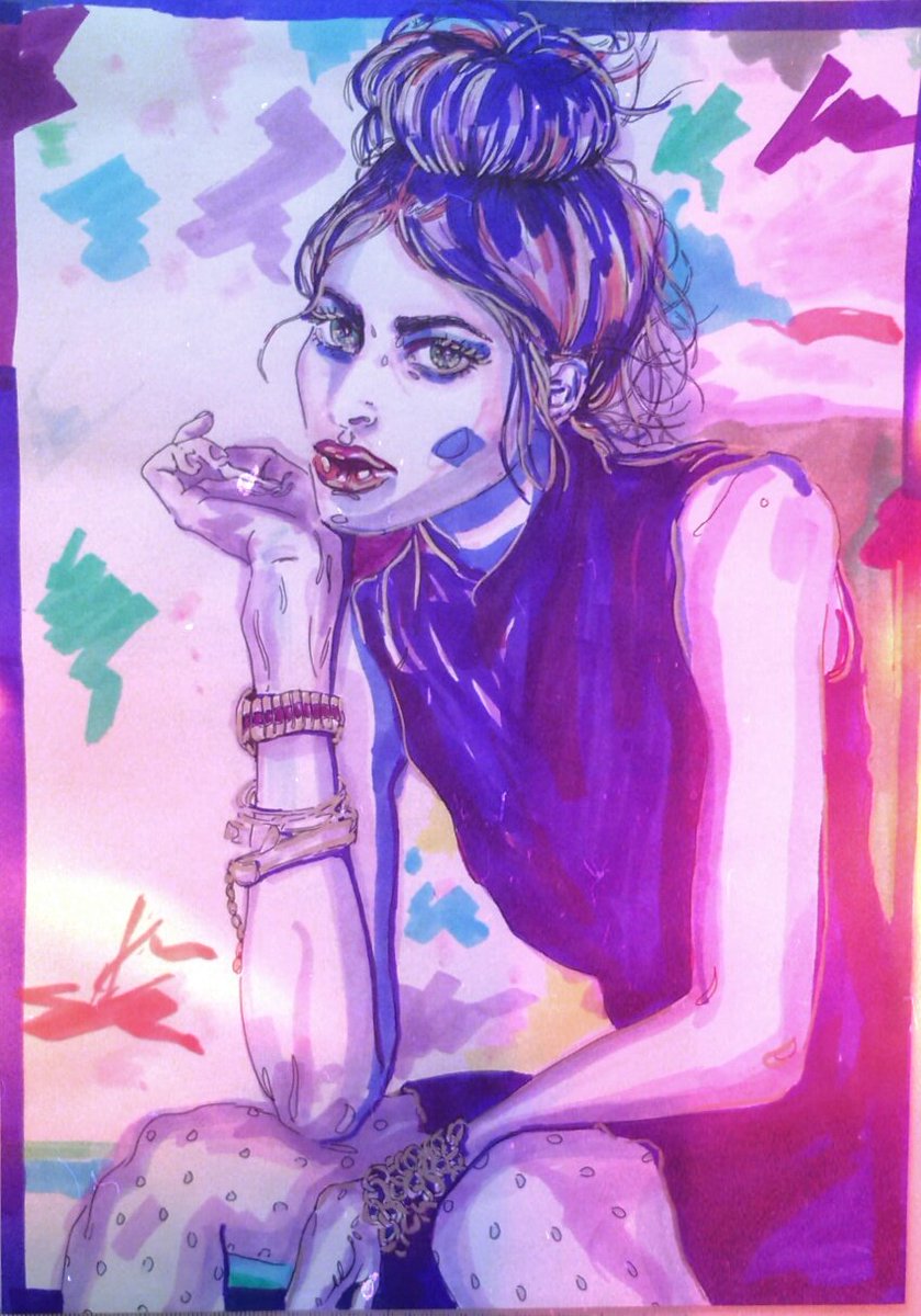 sandrathecrazy's tweet photo. #fashionclothing #fashionphotography #illustration #fashionillustration #artwork #londonart #color #style #creative https://t.co/bVIb9GdDrW