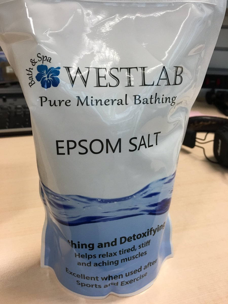 iamappers's tweet photo. This bag of @Westlabuk Epsom Salts will definitely be in use this weekend. #london2brighton #100km #ultratime https://t.co/ay6wuQf5gY
