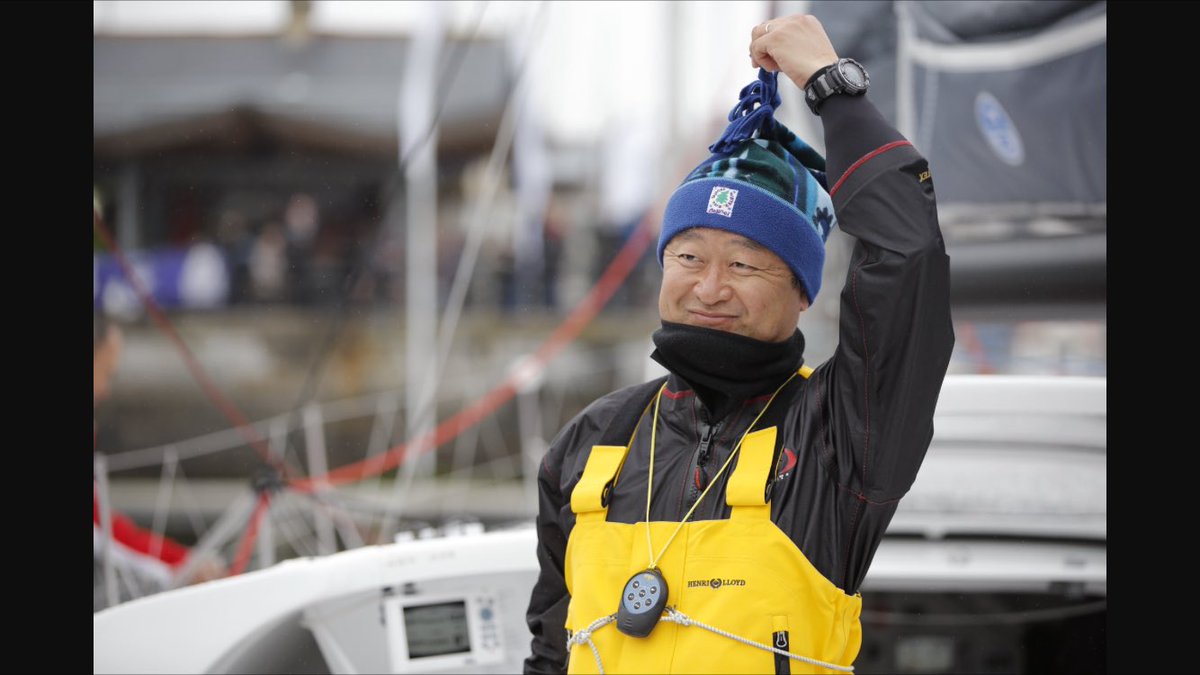 He's done it! Hiroshi becomes the 1st Japanese competitor to complete #TheTransat! Congratulations! Details to come