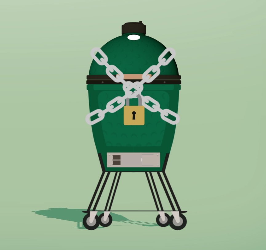 Stop #grilgrage dieven! Hoe bescherm jij je #BigGreenEgg? Deel je oplossing #strijdtegengrilgragedieven