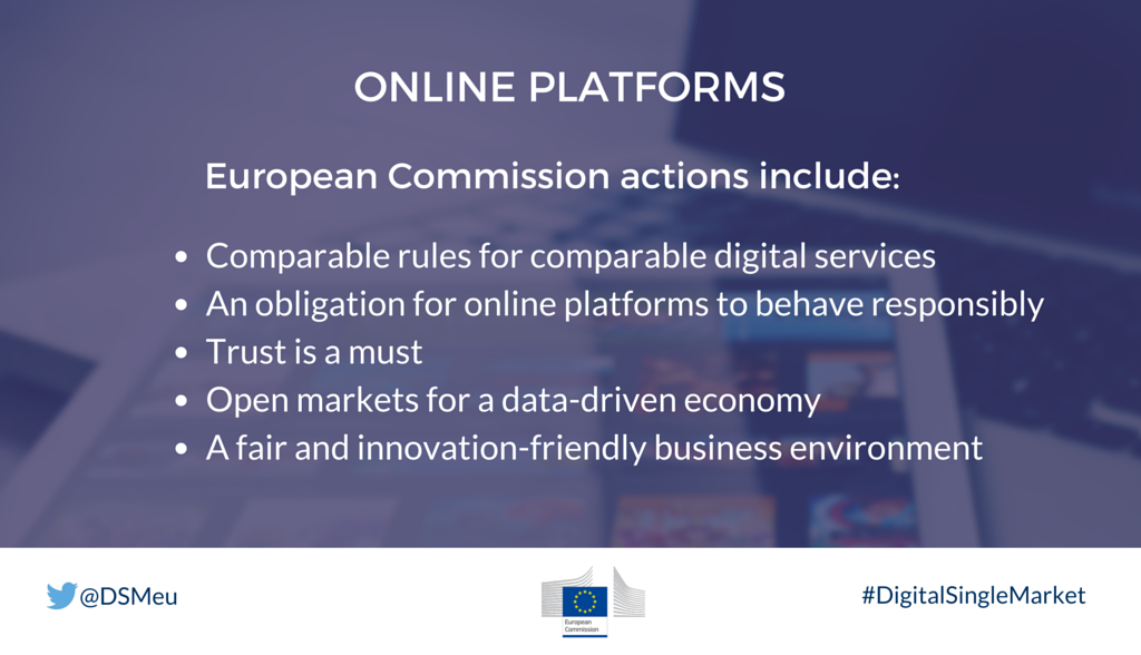 DigitalEU's tweet image. #DigitalSingleMarket means right environment to attract &amp;amp; grow online #platforms innovators bit.ly/1XUsf1x