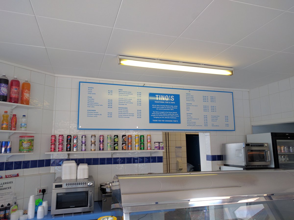 EliteSigns's tweet image. New #Menusign for #TinosChipShop #Bridgend #designed, #manufacttured &amp;amp; #installed