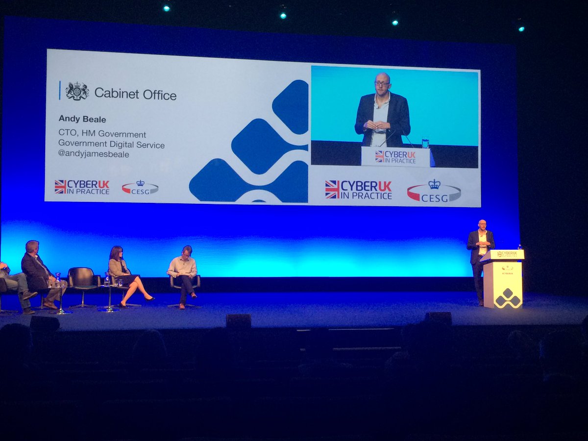 "Security is a user need too" #CYBERUK <a href="/andyjamesbeale/">Andy Beale</a>