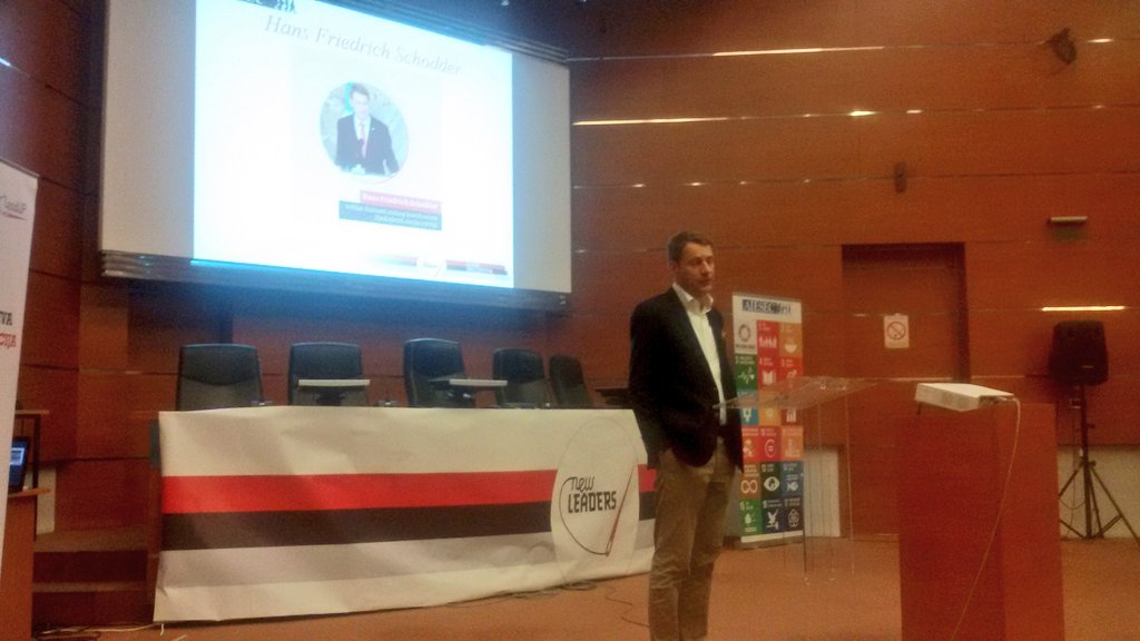 Youth is global agent of change in #SDGs implementation- <a href="/HSchodder/">Hans F Schodder</a> UNRC a.i. <a href="/NoviLideri/">New Leaders</a> conference <a href="/AIESECserbia/">AIESEC Serbia</a>