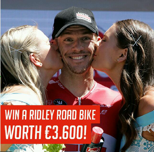 Want 2 smile like this? Not as good as a kiss but U can win <a href="/Ridley_Bikes/">Ridley Bikes</a> if U play Lotto... bit.ly/22nbvjV