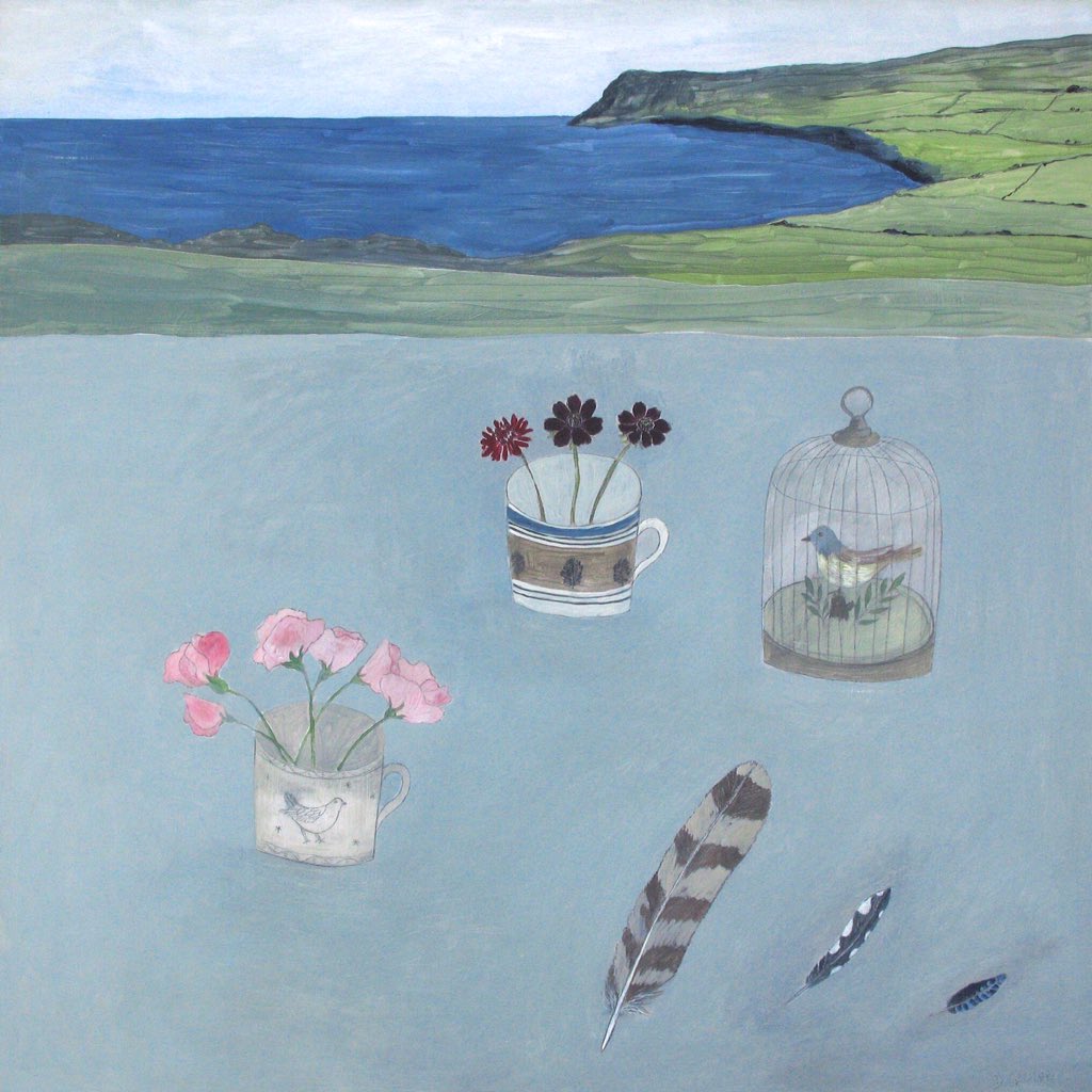 DFRGEORGE's tweet photo. This painting is available @FORrowley a large painting inspired by a musical bird cage #painting #rowleygallery https://t.co/CjoprJfxlG