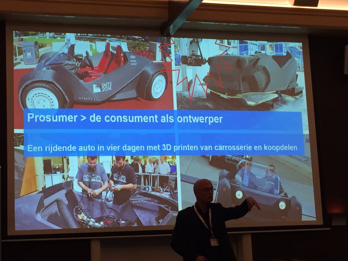briessen's tweet photo. Procumer. De consument wordt in de toekomst ontwerper. Aldus @TomBouws op het #3dprinting event op @DeVanenburg https://t.co/d8iLGIywhx