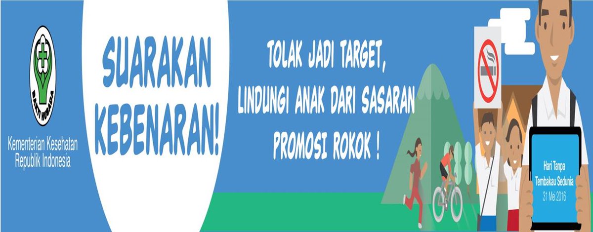 KemenkesRI's tweet photo. “Tolak Jadi Target, Lindungi Anak dari Sasaran Promosi Rokok” #SebarkanKebenaran https://t.co/htM2lTp8dP