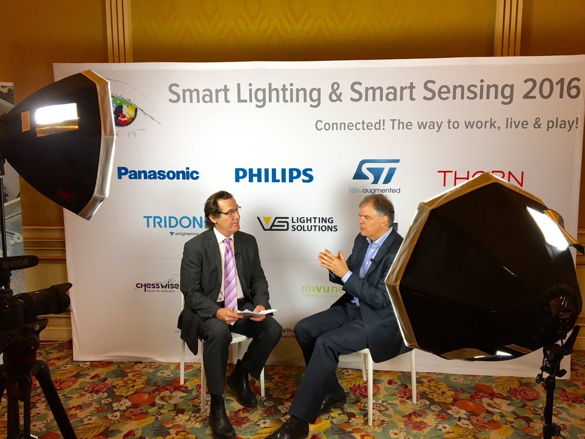 SmartSensing1's tweet photo. Interview at the conference expo with Mr. Dominiek Plancke from @PhilipsLight #humancentriclighting https://t.co/CSJPwQ4LsG